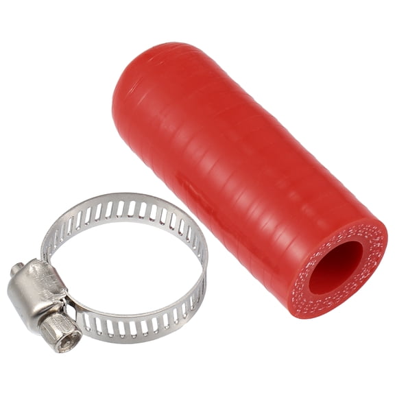 1 Set Universal Car Silicone Coolant Cap with Clamp for Coolant Heater Bypass 0.55" 14mm ID