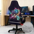 thumbnail image 4 of Xoenoiee Turtle Paint Splatter Print Gaming Chair Covers Slipcovers, Stretchable Elastic Computer Reclining Gaming Chair Seat Cover with Armrest Cover (No Chairs), 4 of 7