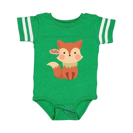 

Inktastic Cute Fox Hello Gift Baby Boy or Baby Girl Bodysuit