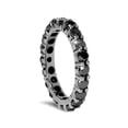 thumbnail image 3 of 3 1/2ct Black Diamond Black Gold Eternity Stackable Ring, 3 of 4