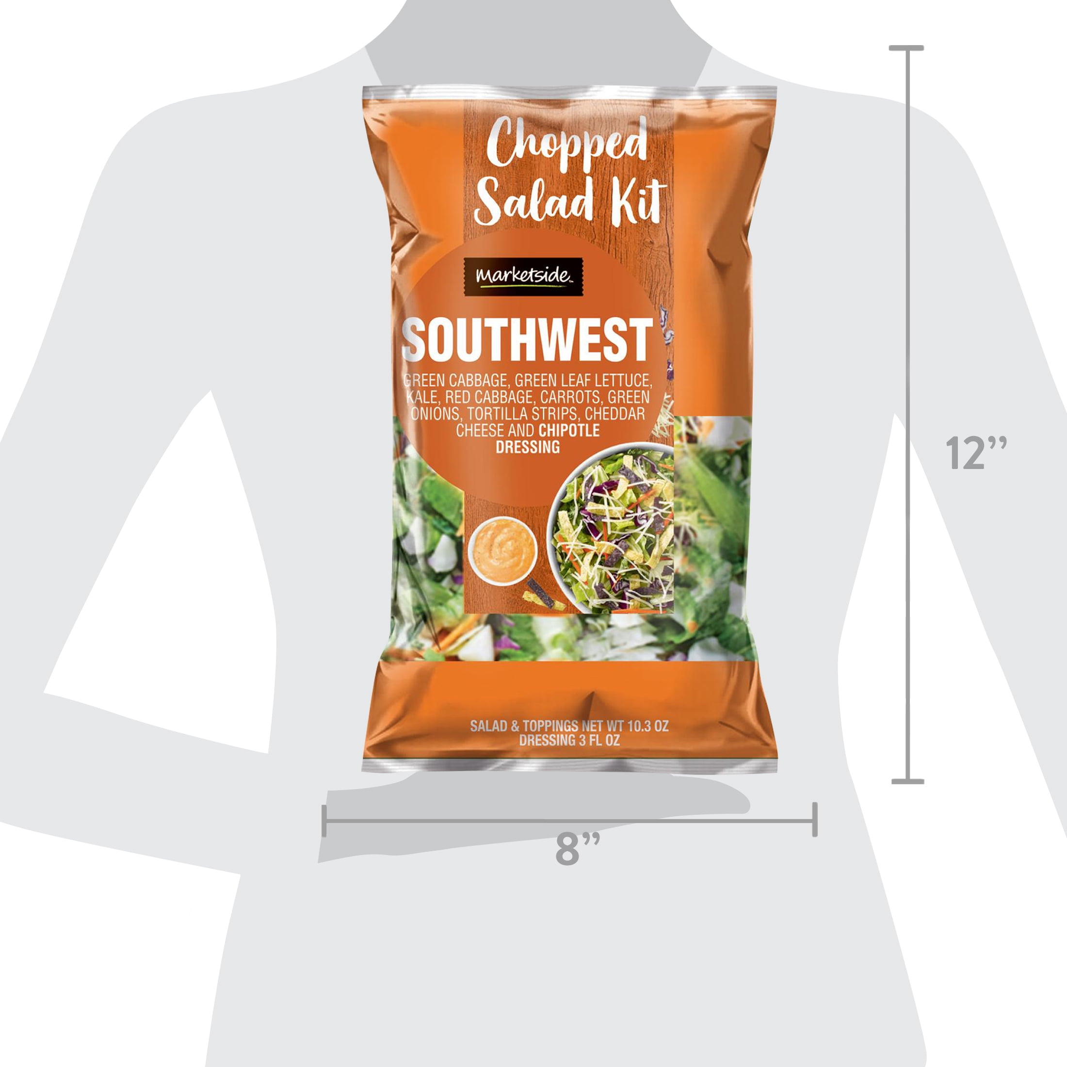 Marketside Southwest Chopped Salad Kit, 13.51 oz Bag (Fresh)