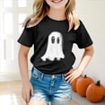 thumbnail image 2 of boobe Toddler Girls Halloween Shirt Cute Tee Tops Spooky Season Fall Clothes, 2 of 5