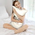 thumbnail image 3 of KLL Wine Pattern Silk Pillowcase for Hair and Skin Standard Size 20"X 30" Soft Breathable Pillow Covers for Sleeping, 3 of 7