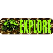 10in x 3in Camo Off-Road Explore Magnet