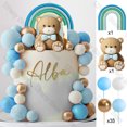 thumbnail image 3 of 1 Juego de adornos para tarta de oso rosa, bohemios, arcoíris, desnudos, bolas rosas para bebé, decoraciones para tarta para cumpleaños, bautismo, Baby Shower, recuerdo de fiesta, 3 of 5
