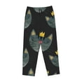 thumbnail image 4 of Disketp Faces Of The Cat Print Women'S Comfy Pajama Pants Casual Drawstring Palazzo Lounge Wide Leg Pants, 4 of 9