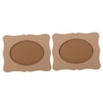 thumbnail image 4 of WEUVEB Picture Frames Craft Wooden 2Pack Parents Light Brown Handmade Painting, 4 of 8
