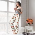 thumbnail image 5 of Salouo Mushroom Print Women's Pajama Pants Casual Loose Sweatpants PJs Flowy Pants Drawstring Palazzo for Women Wide Leg Pants Lounge Pajama -Small, 5 of 8