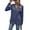 Blue, variant on BadPiggies Womens V Neck Long Sleeve Cross Knot Casual T Shirts Solid Tunic Tops Blouses (XL, Blue)