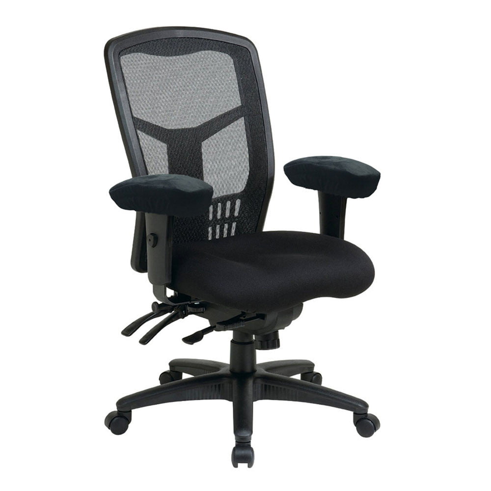 Office Chair Armrest Pads Covers Foam Arm Rest Pad Black Large Attachable 1pc 