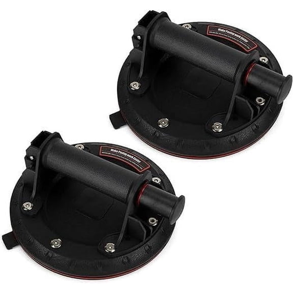 8" Vacuum Suction Cups Heavy Duty for Lifting Large Glass - Industrial Suction Cup Lifter with Handle, 240 lbs Load Capacity (2 Pack)