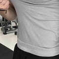 thumbnail image 7 of Short Sleeve Compression Shirts for Men, Quick Dry Cool Men's Compression T-Shirt, Athletic Workout Base Layer Gray, 7 of 7