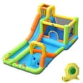 thumbnail image 1 of Patiojoy Inflatable Bounce House Water Park with Double Slides & 950W Blower, 1 of 6