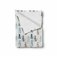 thumbnail image 2 of Leopard Soft Flannel Fleece Throw Blanket, Irregular Cat Drawings with Strokes and Spots Triangular Motifs and Paws Doodle, Cozy Plush for Indoor and Outdoor Use, 70" x 90", Multicolor, by Ambesonne, 2 of 6