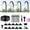 32.9Ft Set (32.9Ft hose + 10 Nozzles), variant on Universal Automatic Irrigation Sprinkler Set, 360° Adjustable Garden Watering System with Flexible Nozzles, Outdoor Misting Irrigation Kit for Lawn Greenhouse Patio Vegetable Beds Yard Cooling