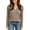 Khaki, variant on Women's Ribbed Long Sleeve Henley Tops V Neck Button Front Slim Fit Shirts Solid Color Casual Blouses for Fall Winter White