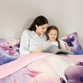thumbnail image 4 of Castle Fairy Kawaii Axolotl Twin Bedding Sets,Black Pink Salamander Bedding Comforter Set, 4 of 8