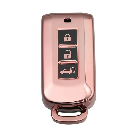 TPU Key Fob Cover Fit for Mitsubishi Outlander 2003-2022 for Mitsubishi Endeavor 2004-2011 Pink