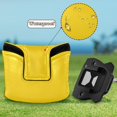 thumbnail image 6 of Haosy Yellow Golf Mallet Putter Cover Strong Magnetic Leather Golf Club Headcover Closure, 6 of 7
