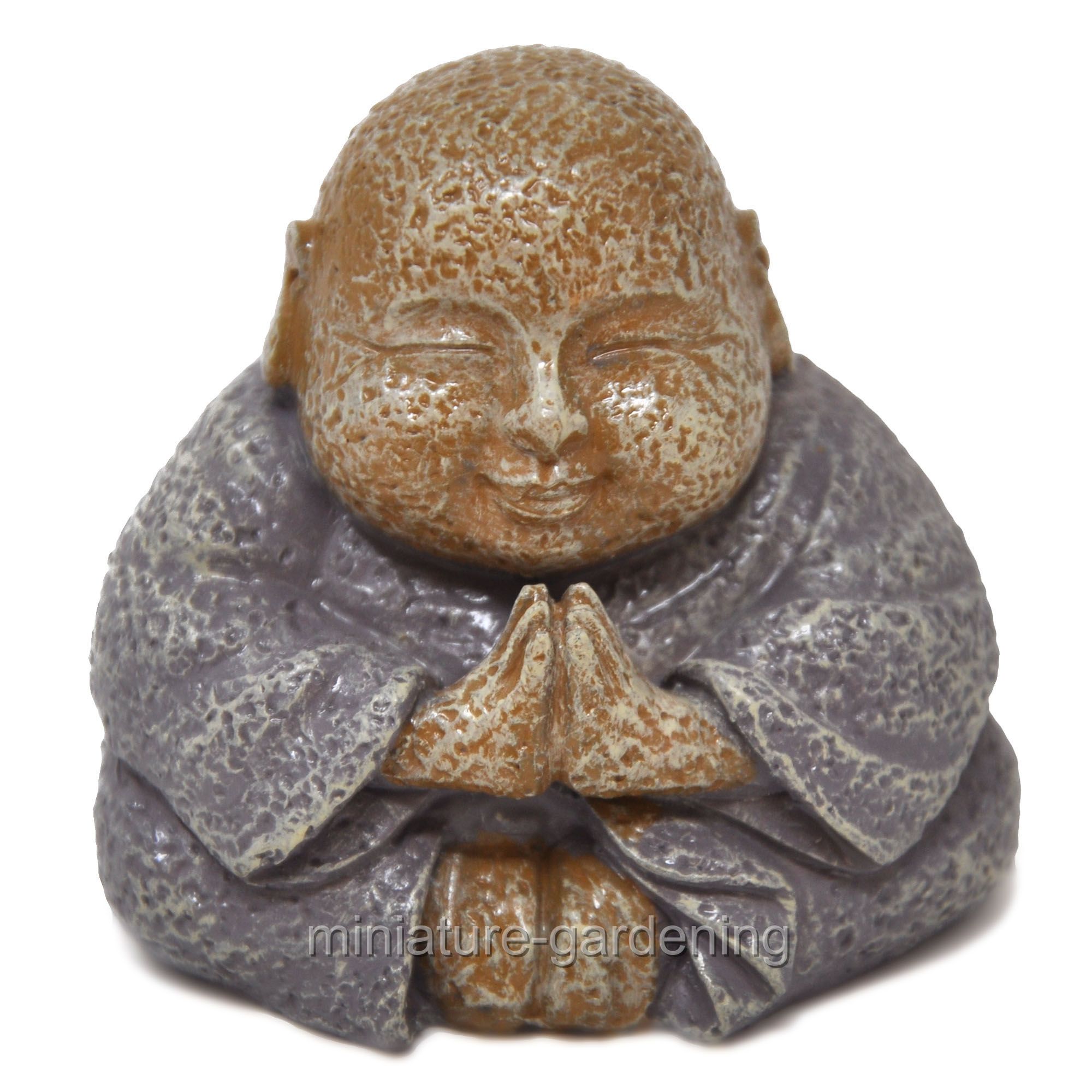 Miniature Smiling Buddha for Miniature Garden, Fairy Garden - image 1 of 2