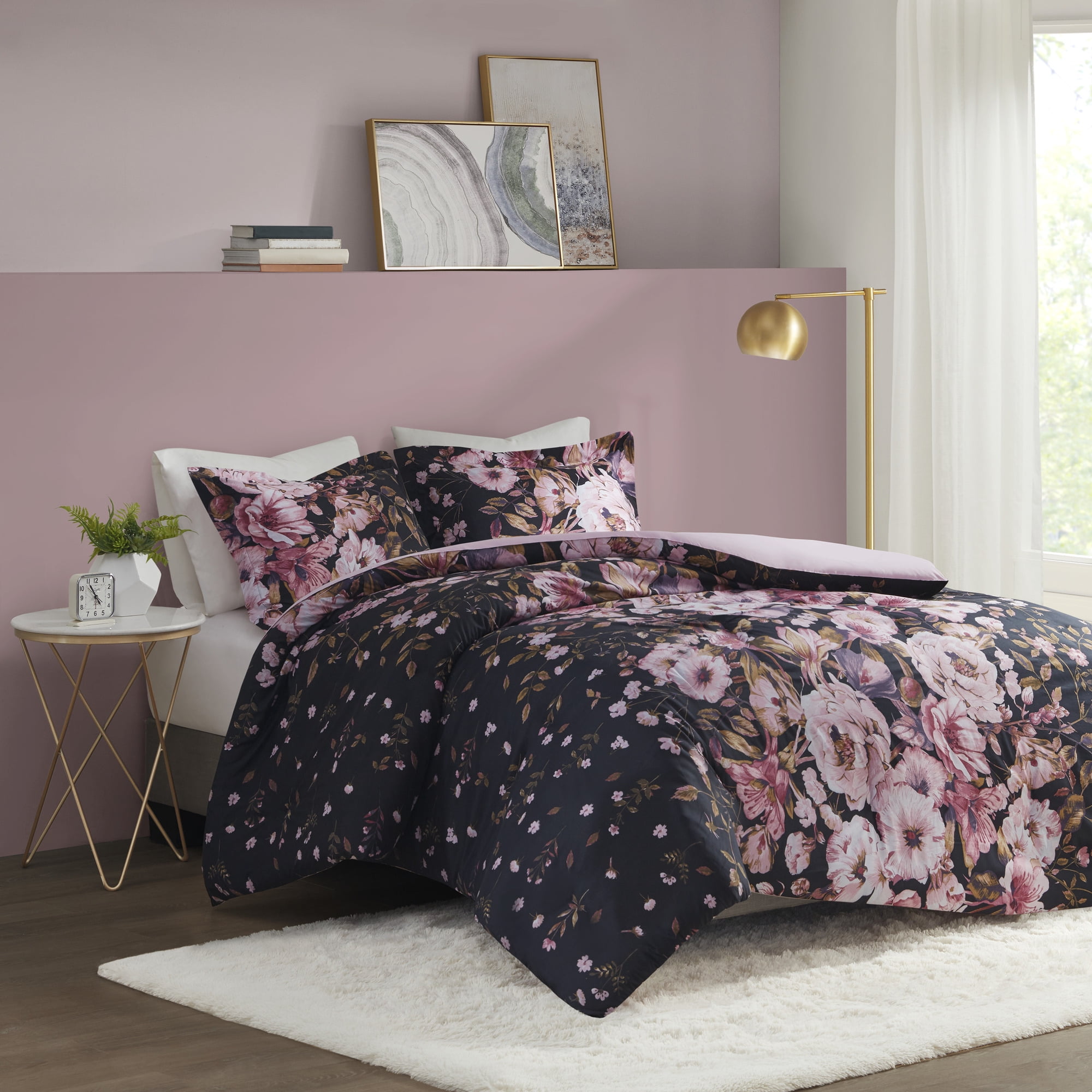 Home Essence Apartment Jessica Floral Printed Duvet Cover Set, Full