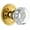 Lifetime Brass, variant on Grandeur Circhm_Prv_238 Circulaire Solid Brass Rose Privacy Door Knob Set - Brass
