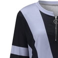 thumbnail image 5 of Pntutb Womens Plus Size Clearance,Women's Fashion Casual Patchwork Printed V-Neck Loose Long Sleeve T-Shirt Pullover Tops, 5 of 6