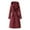 Quilted Jacket - Red, variant on Xdegoge Mid Length Quilted Jackets for Women Full Zip Thick Hooded Coat Casual Loose Padded Jacket Fall Winter Knee Length Outdoor Pocketed Coats with Removeable Sleevees