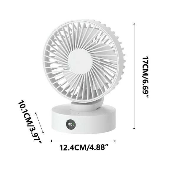 Bdday Room Fans for Bedroom New Desktop Fan Digital Display Usb Charging Home Office High Wind Power Long Range Portable Electric Fan Fans and