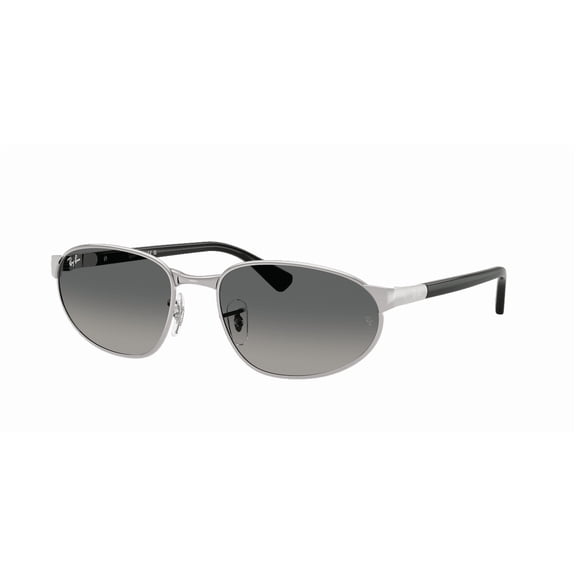 RAY-BAN RB3777 RB3777 Square-Round Shape Sunglasses Silver Frame / Grey Gradient - Lens 56mm