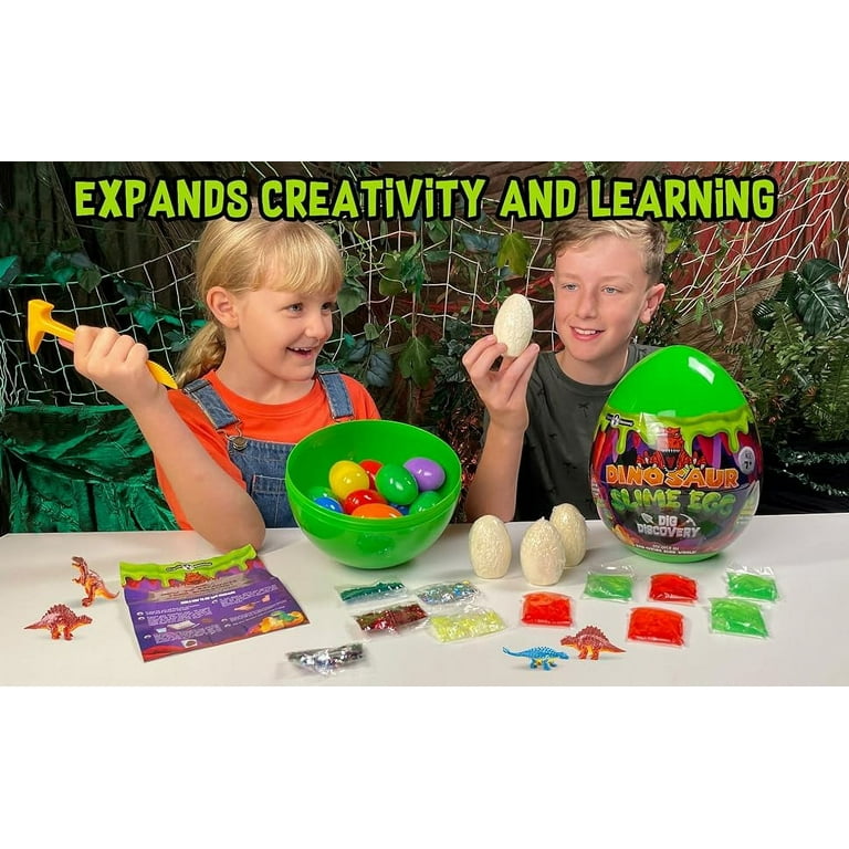 Original Stationery Dinosaur Slime Egg Dig Kit with 6 Premade Dino