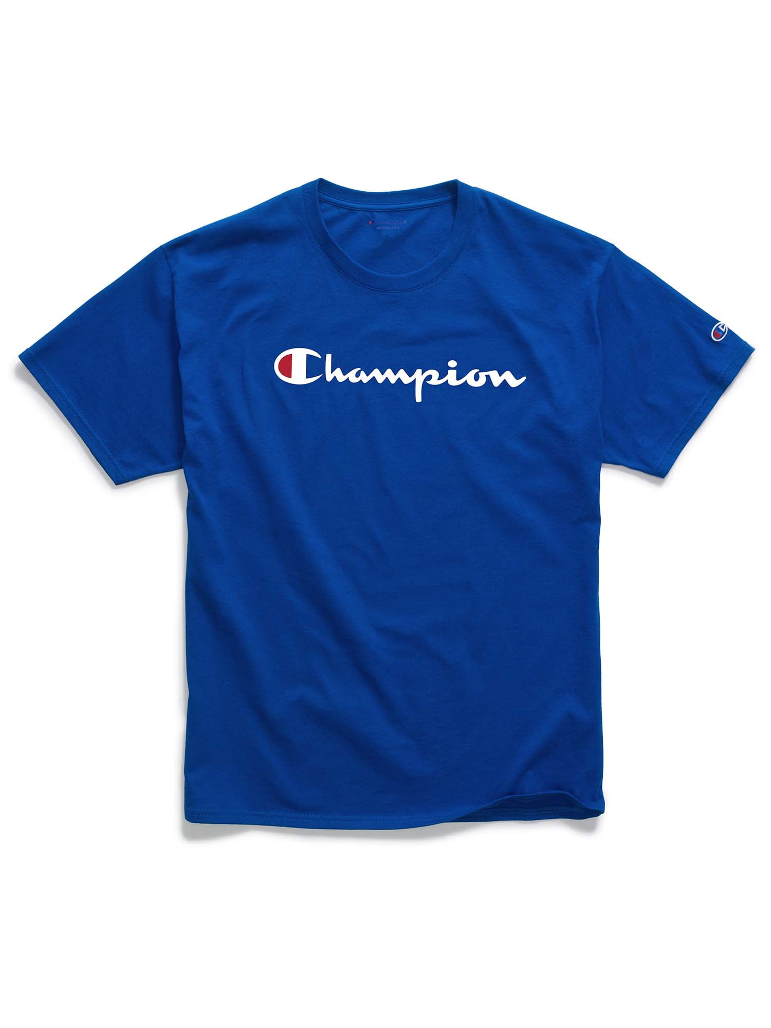 Champion Men's and Big Men's Script Logo Classic Jersey Graphic Tee Shirt, Sizes S-2XL