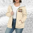 thumbnail image 5 of XUNKUSGA Jackets for Women Fashion Christmas Print Hooded Sweatshirt Women Full Zip Up Sherpa Lined Hoodies for Wome Winter Warm Comfy Long Sleeve Women Hoodies with Pockets L-5XL Brown, 5 of 5