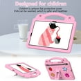 thumbnail image 3 of Dteck Kids Case for Samsung Galaxy Tab S9/S8/S7 11", Child-Proof Lightweight EVA Shockproof Handle Stand Protective Case with DIY Toys for Boys Girls,Pink, 3 of 6