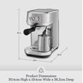 thumbnail image 3 of Breville the Bambino Plus Espresso Machine, Brushed Stainless Steel, SES500 Breville NA, 3 of 7