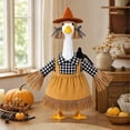 thumbnail image 5 of Fall Porch Goose Scarecrow Outfit, Porch Goose Scarecrow Clothes for Outdoor Lawn Decor Thanksgiving Halloween Goose outfit for 23" Geese Holiday Outdoor Patio Yard Lawn Garden Decoration, 5 of 6