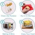 thumbnail image 3 of Microwave Potato Bag (2 Pack), Reusable Cooker Bag for Potatoes, Corn, Sweet Potatoes, 3 of 7