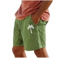 thumbnail image 2 of Aueoeo Graphic Shorts For Men Athletic Running Basketball Shorts Casual Streetwear Drawstring Shorts with Pockets, 2 of 5