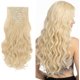 thumbnail image 1 of Yanonmyfd Clip In Hair Extensions 26 Inch Straight, 8 Pieces 18 Clips, Heat Resistant Synthetic Hair, 130g, Jet Black, 1 of 23