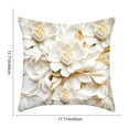 thumbnail image 2 of Bwiyojiz Home Decor Christmas Decorations Decoration 45x45cm Printed Pillow Cover Sofa Cushion Car Waist Golden Flower, Gifts for Friend, Multicolor, 2 of 6