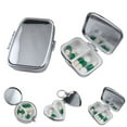thumbnail image 2 of GROFRY Durable Metal Heart Round Medicine Organizer Holder Container Pill Box Case, 2 of 4
