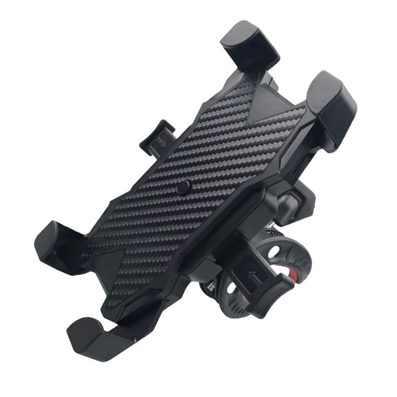 unbranded Navigation Mobile Phone Stand Bike Phone Fixing Clamp Plastic Black Shockproof 1Set