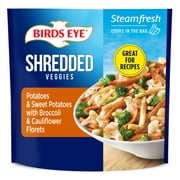 Birds Eye Steamfresh Shredded Potatoes & Sweet Potatoes with Broccoli & Cauliflower Florets, Frozen Vegetables, 10 oz Bag (Frozen)