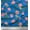 Medium Blue, variant on Soimoi Cotton Duck Fabric Leaves,Floral & Leafbird Bird Print Fabric by The Yard 42 Inch Wide