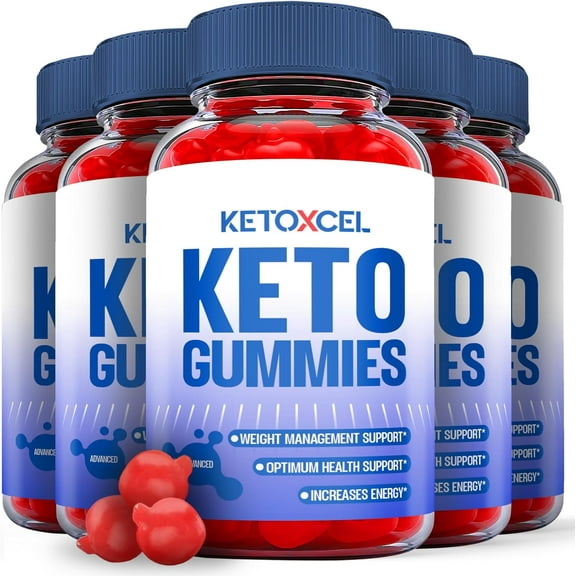 (5 Pack) Ketoxcel Keto ACV Gummies - Apple Cider Vinegar Supplement for Weight Loss - Energy & Focus Boosting Dietary Supplements for Weight Management & Metabolism - Fat Burn - 300 Gummies