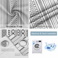 thumbnail image 4 of Black White Striped Blackout Curtains for Bedroom/Living Room, Thermal Insulated Kitchen Curtains, Modern Farmhouse Geometric Grommet Darkening Window Treatment Drapes 52"x84"x2, 4 of 8