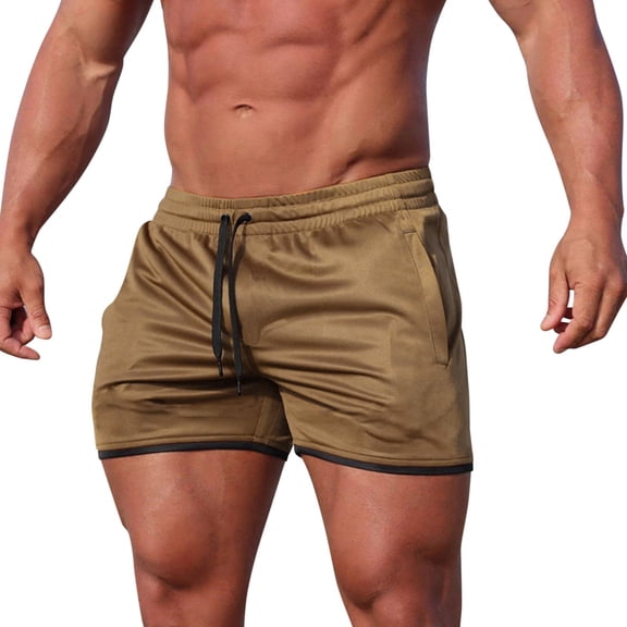 adviicd Shorts For Mens Running Shorts with Liner Men Spring And Summer Solid Color Short Casual Street Fitness Pant Tie Pockets