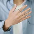 thumbnail image 5 of 6mm Rose Gold & Silver Twill Band Women Men's Wedding Engagement Ring Size 6-12, 5 of 5