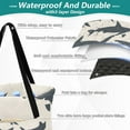 thumbnail image 3 of Extra Large Picnic Beach Blanket Waterproof Sand Proof Portable Outdoor Mat Shark Silhouettes 60x80, 3 of 9