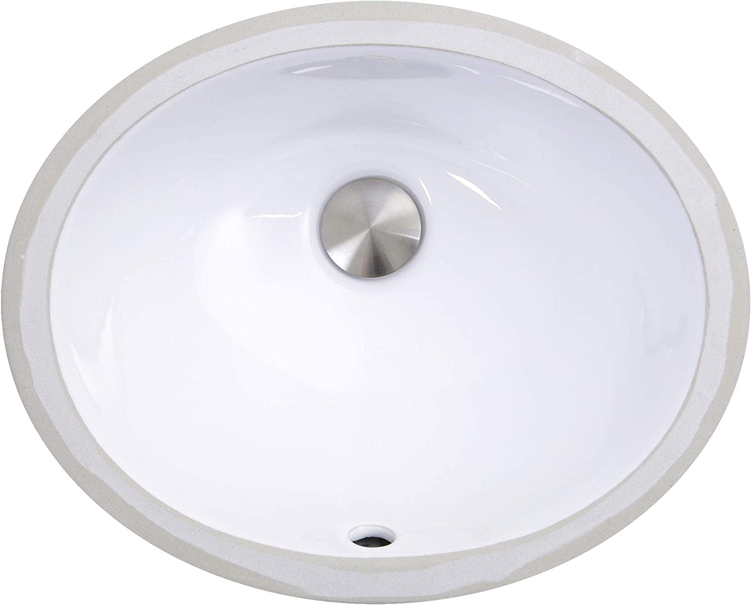 Los Flexi Semi Recessed Bathroom Sink 24 In. X 17 In. White Rectangular Drop In Sink With Single Faucet Hole And Chrome Overflow Hdlfdi1r2417b A